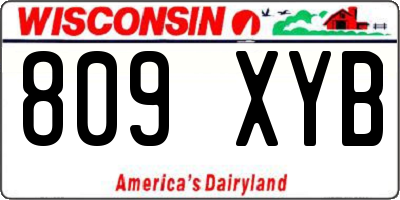 WI license plate 809XYB