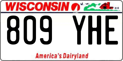 WI license plate 809YHE