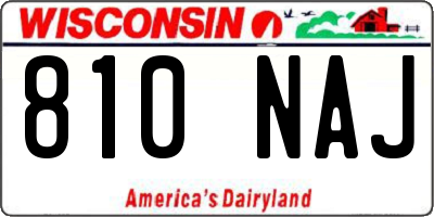 WI license plate 810NAJ