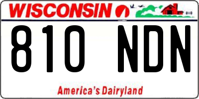 WI license plate 810NDN