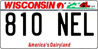 WI license plate 810NEL