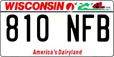 WI license plate 810NFB