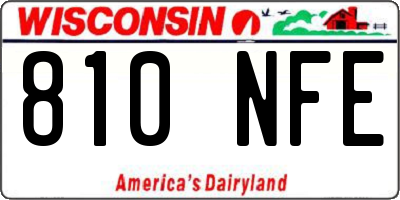 WI license plate 810NFE