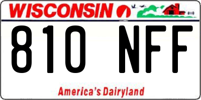 WI license plate 810NFF