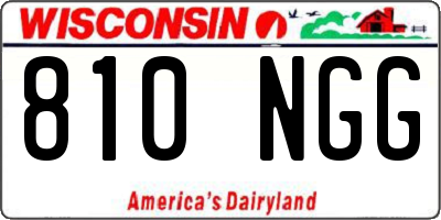 WI license plate 810NGG