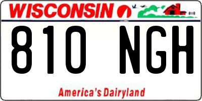 WI license plate 810NGH