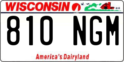 WI license plate 810NGM