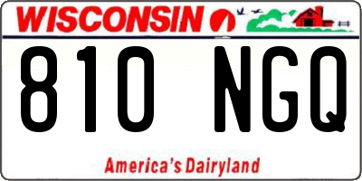 WI license plate 810NGQ