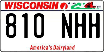 WI license plate 810NHH