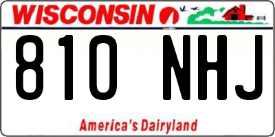 WI license plate 810NHJ