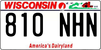 WI license plate 810NHN