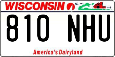 WI license plate 810NHU