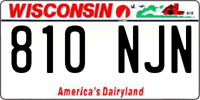 WI license plate 810NJN