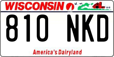 WI license plate 810NKD