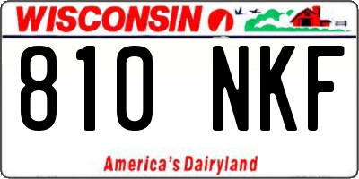 WI license plate 810NKF