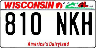 WI license plate 810NKH