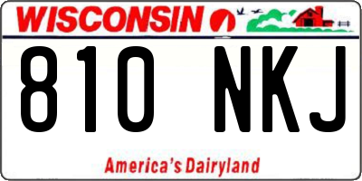 WI license plate 810NKJ