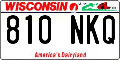 WI license plate 810NKQ