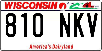 WI license plate 810NKV