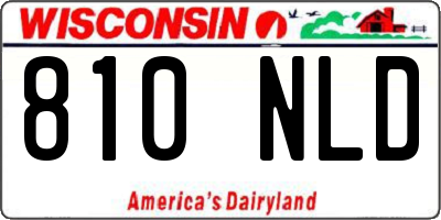 WI license plate 810NLD