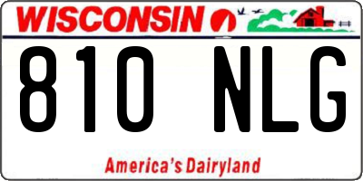 WI license plate 810NLG