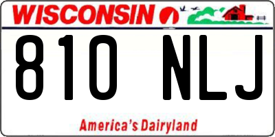 WI license plate 810NLJ