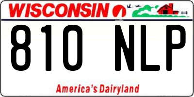 WI license plate 810NLP