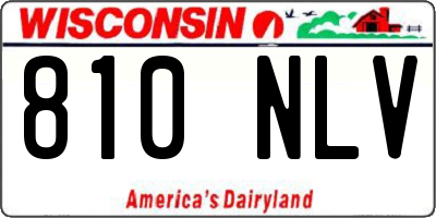 WI license plate 810NLV