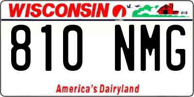 WI license plate 810NMG