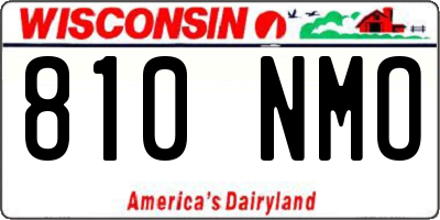 WI license plate 810NMO