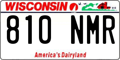 WI license plate 810NMR