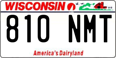 WI license plate 810NMT