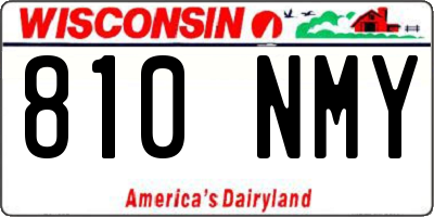 WI license plate 810NMY