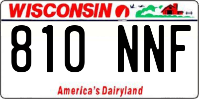 WI license plate 810NNF