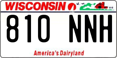 WI license plate 810NNH