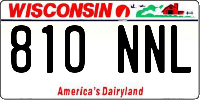 WI license plate 810NNL