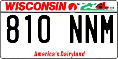 WI license plate 810NNM