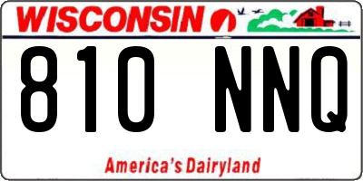 WI license plate 810NNQ