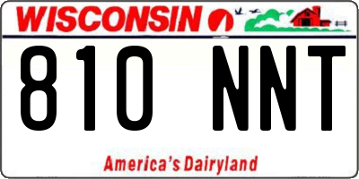 WI license plate 810NNT
