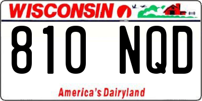 WI license plate 810NQD