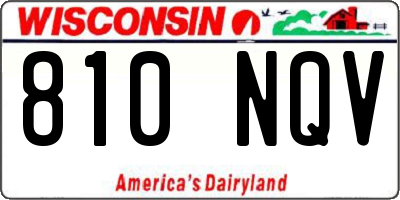 WI license plate 810NQV