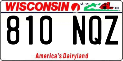 WI license plate 810NQZ