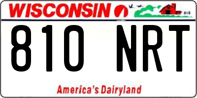 WI license plate 810NRT