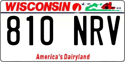 WI license plate 810NRV