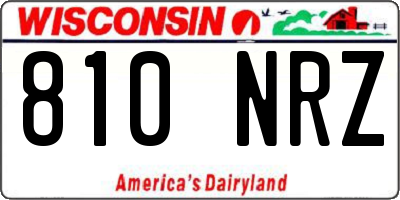 WI license plate 810NRZ