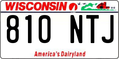 WI license plate 810NTJ