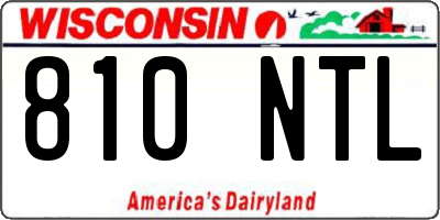 WI license plate 810NTL
