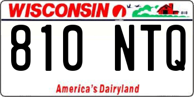 WI license plate 810NTQ