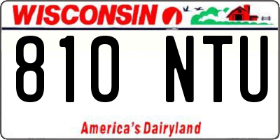 WI license plate 810NTU