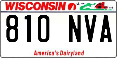 WI license plate 810NVA